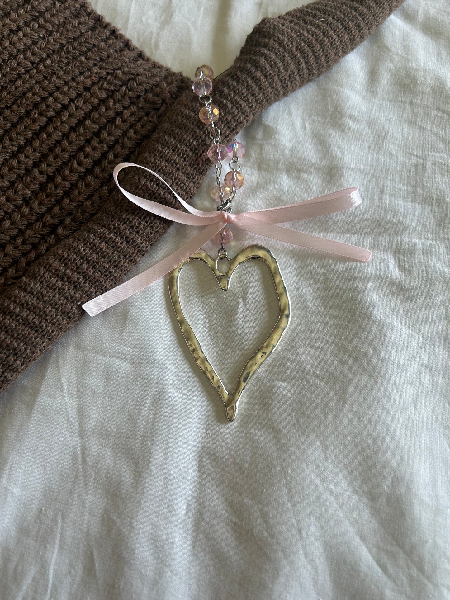 heart/bow bag accessory