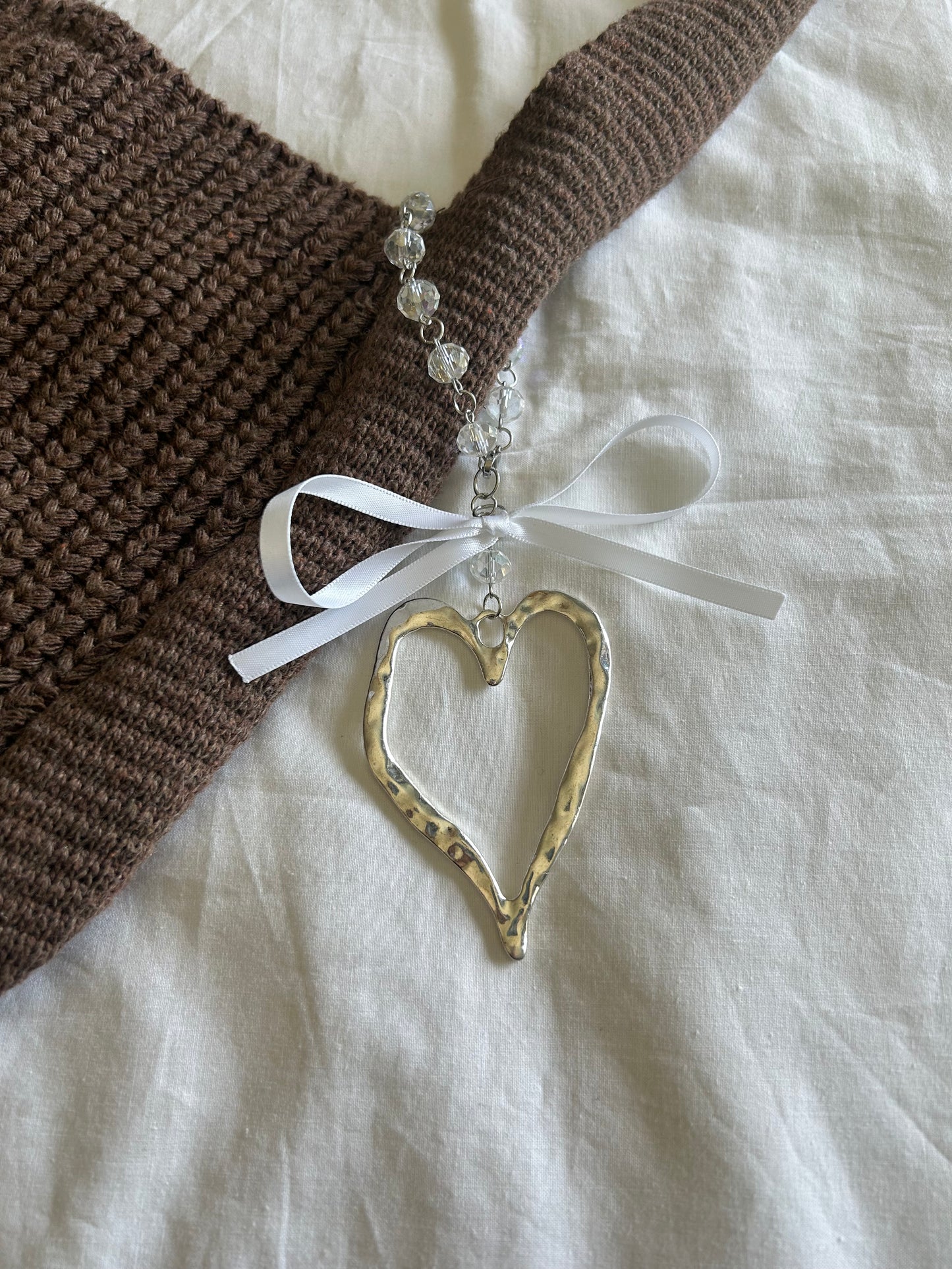 heart/bow bag accessory