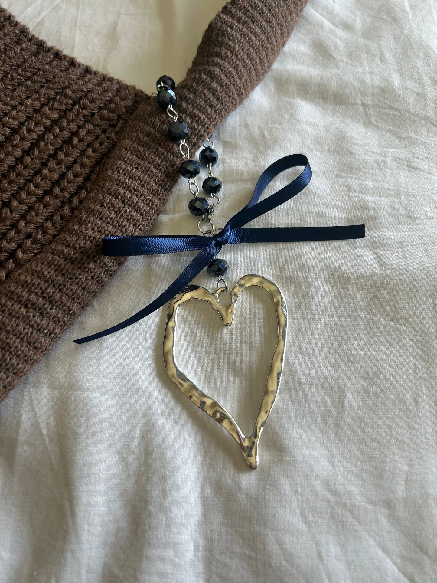 heart/bow bag accessory