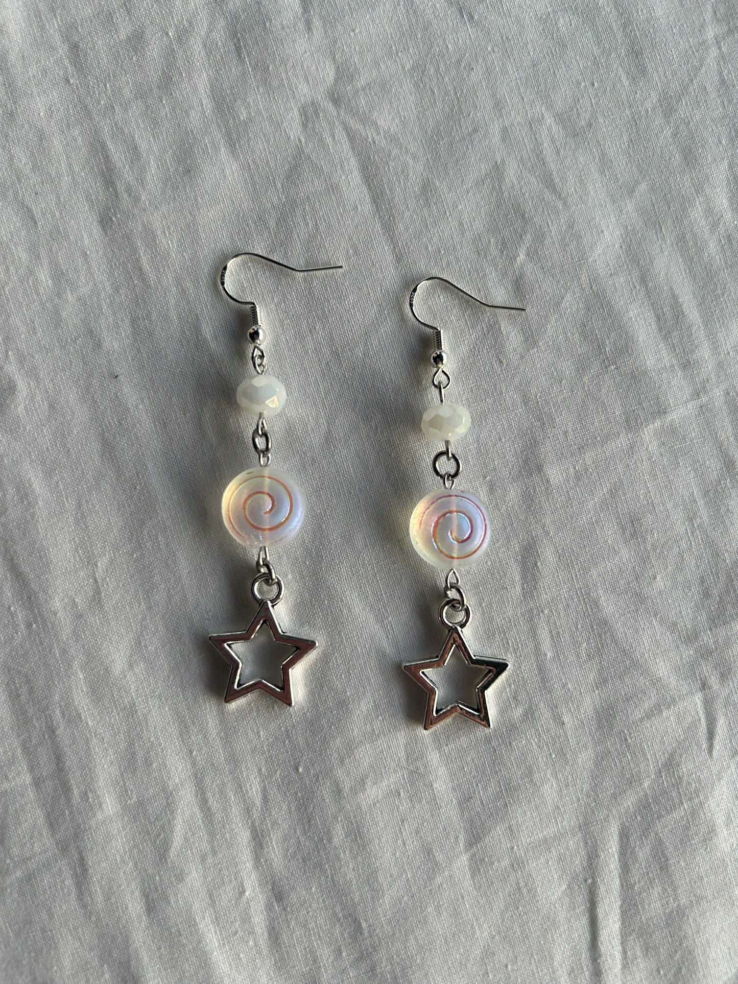 spiral star earrings