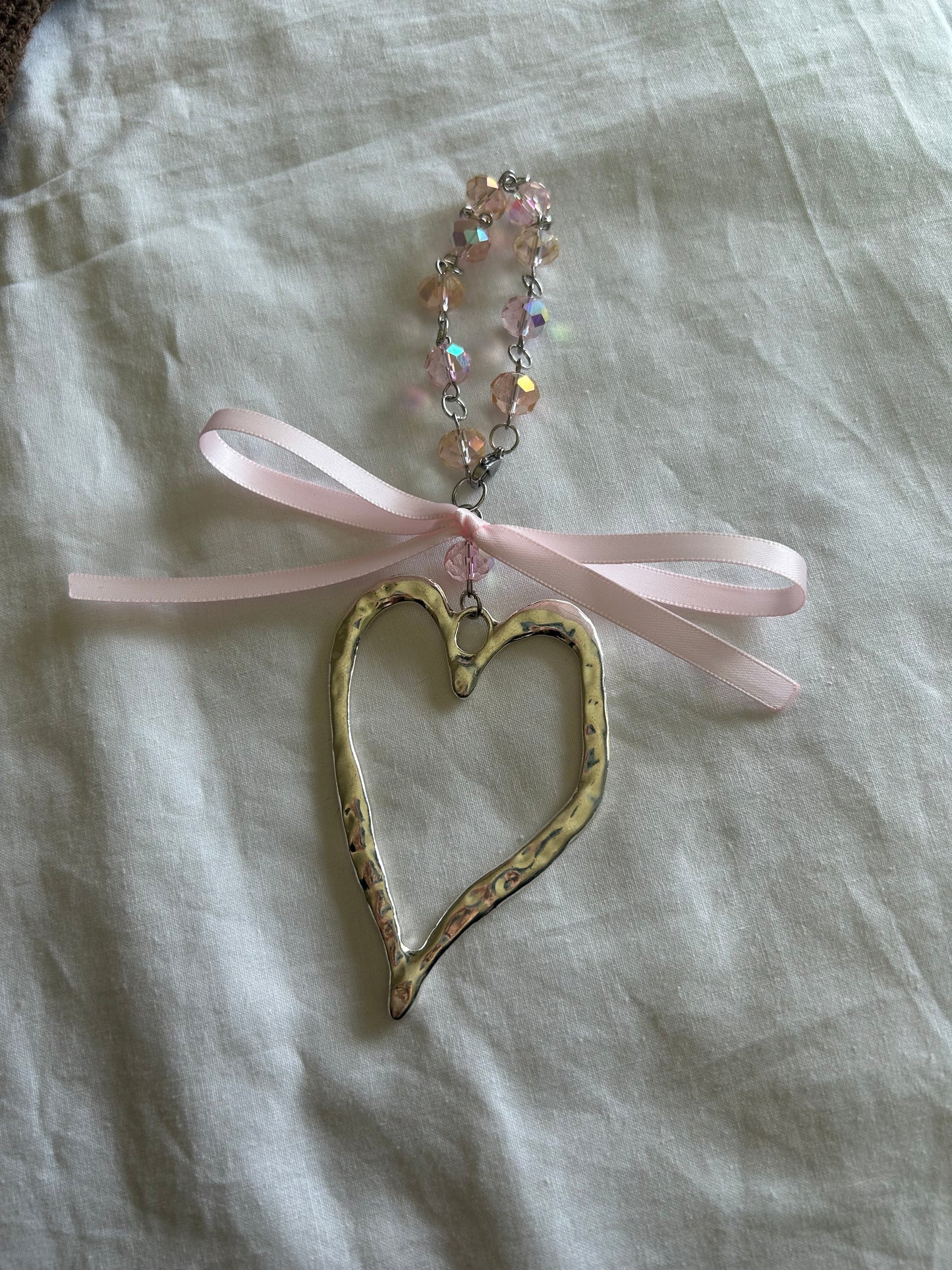 heart/bow bag accessory