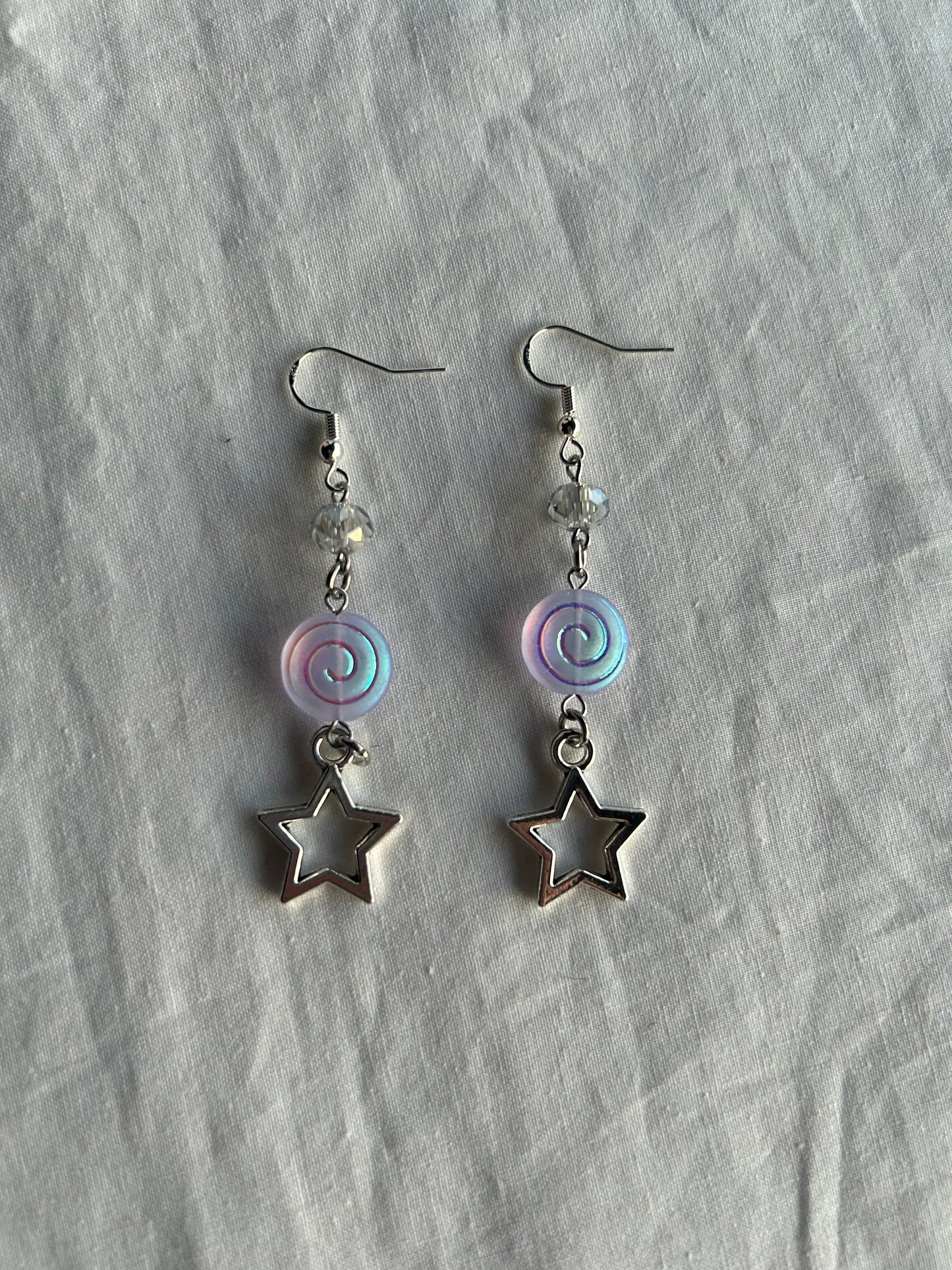 spiral star earrings