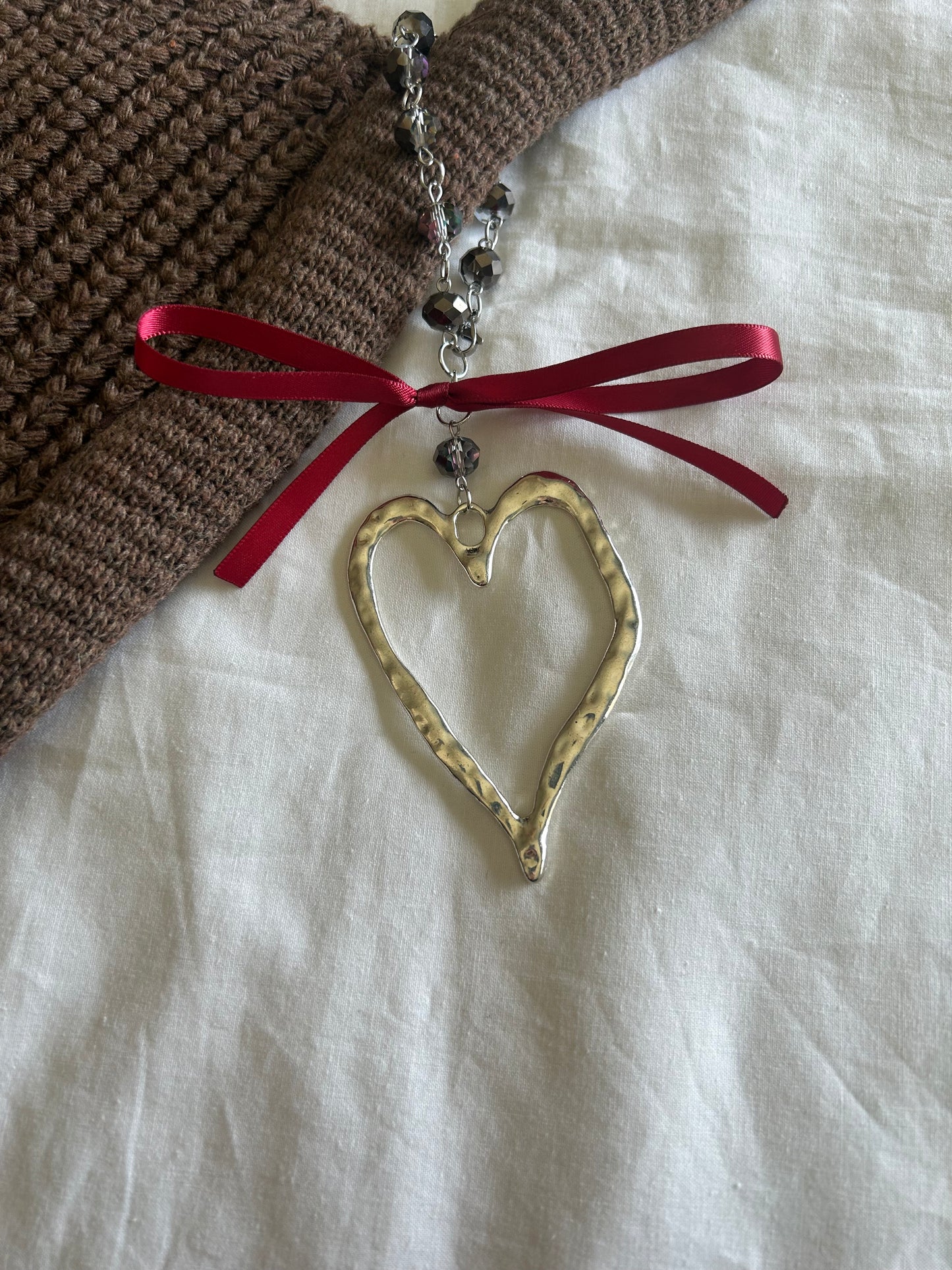heart/bow bag accessory
