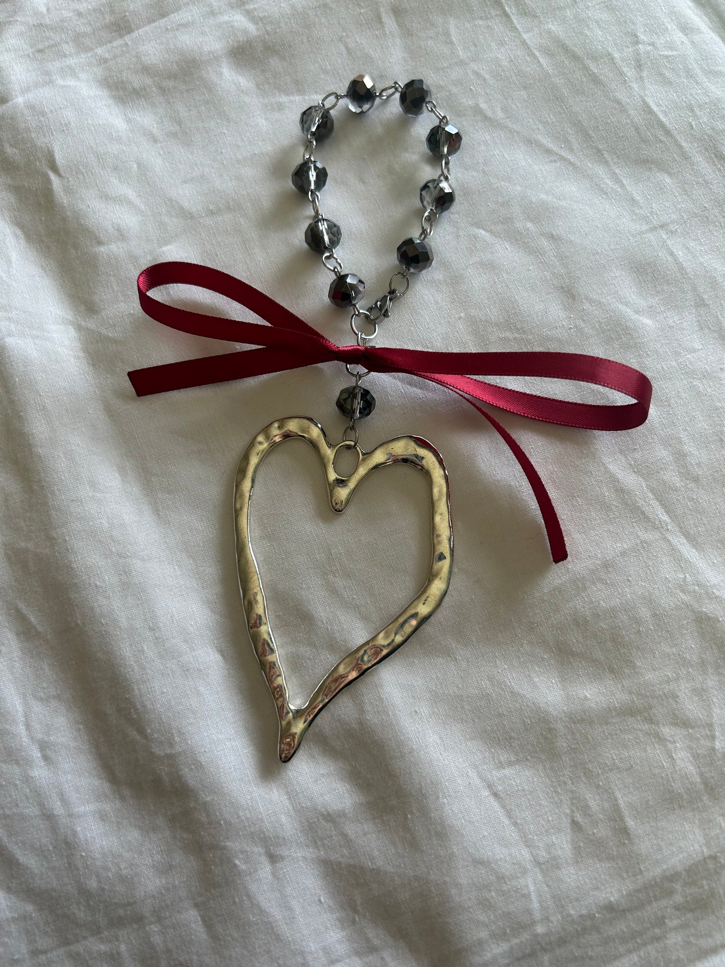 heart/bow bag accessory