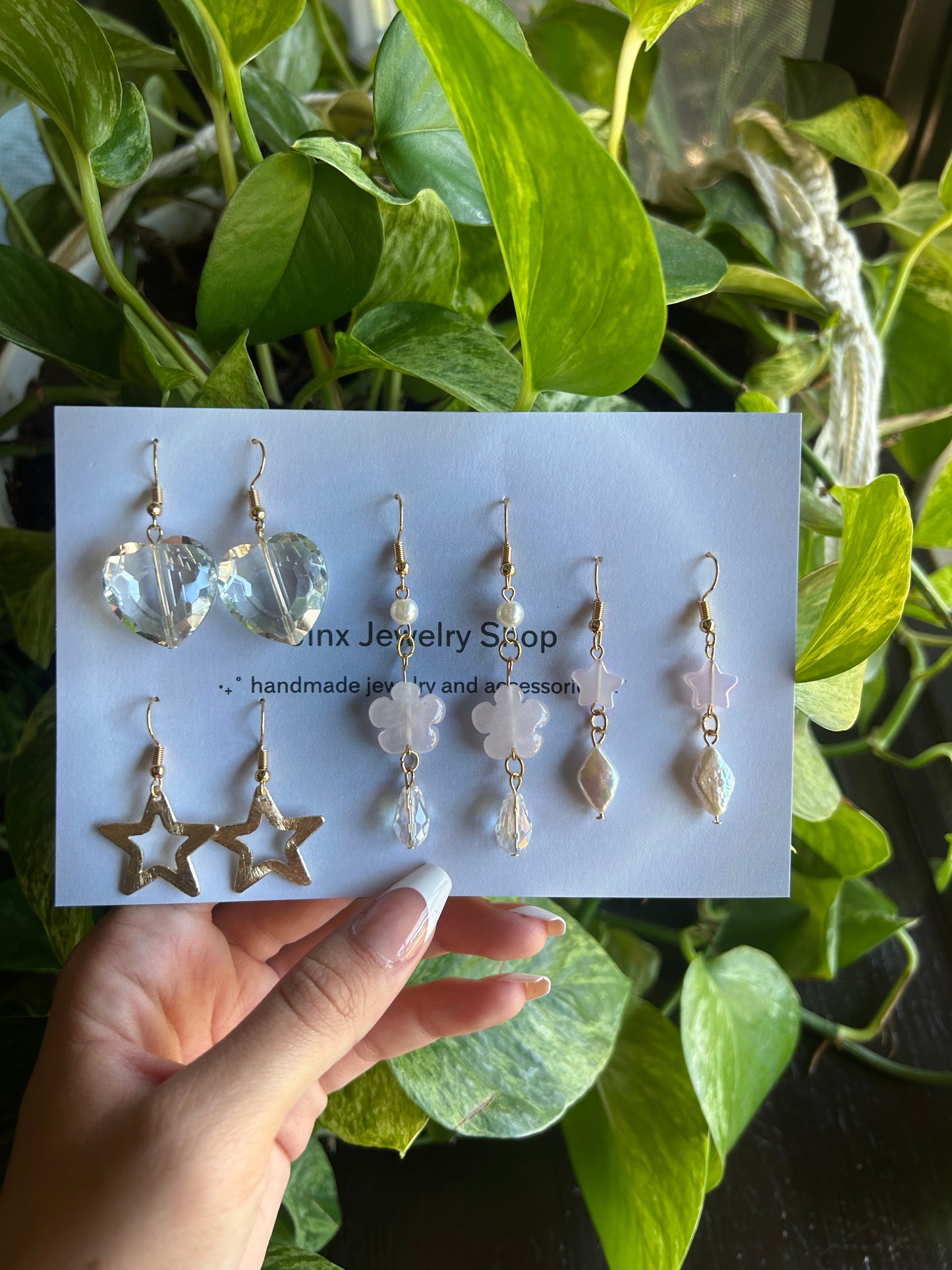 gold earring set