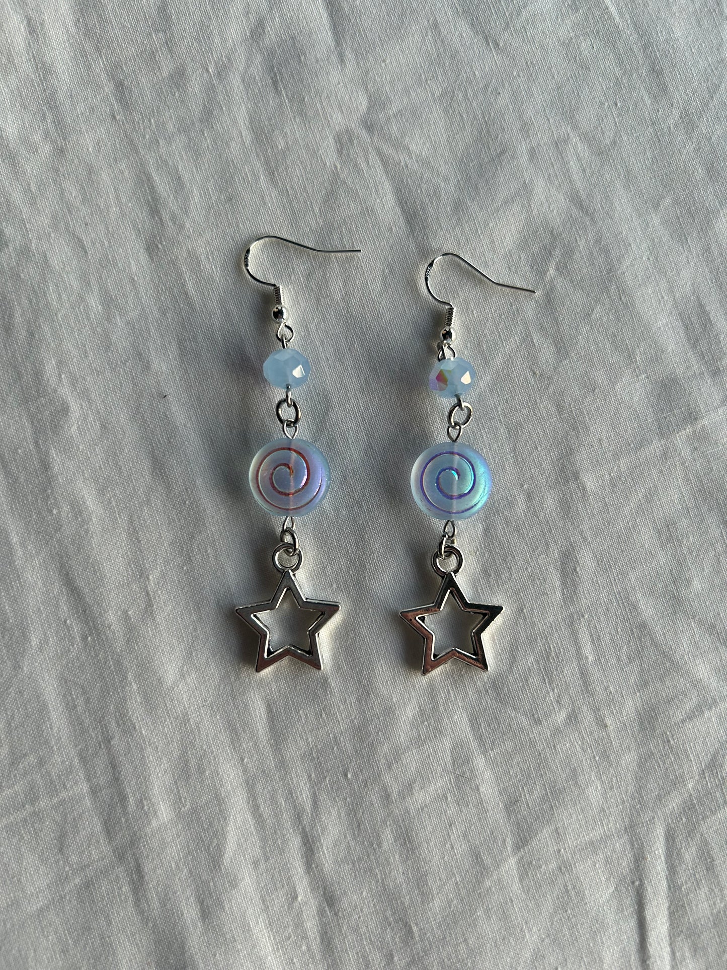 spiral star earrings