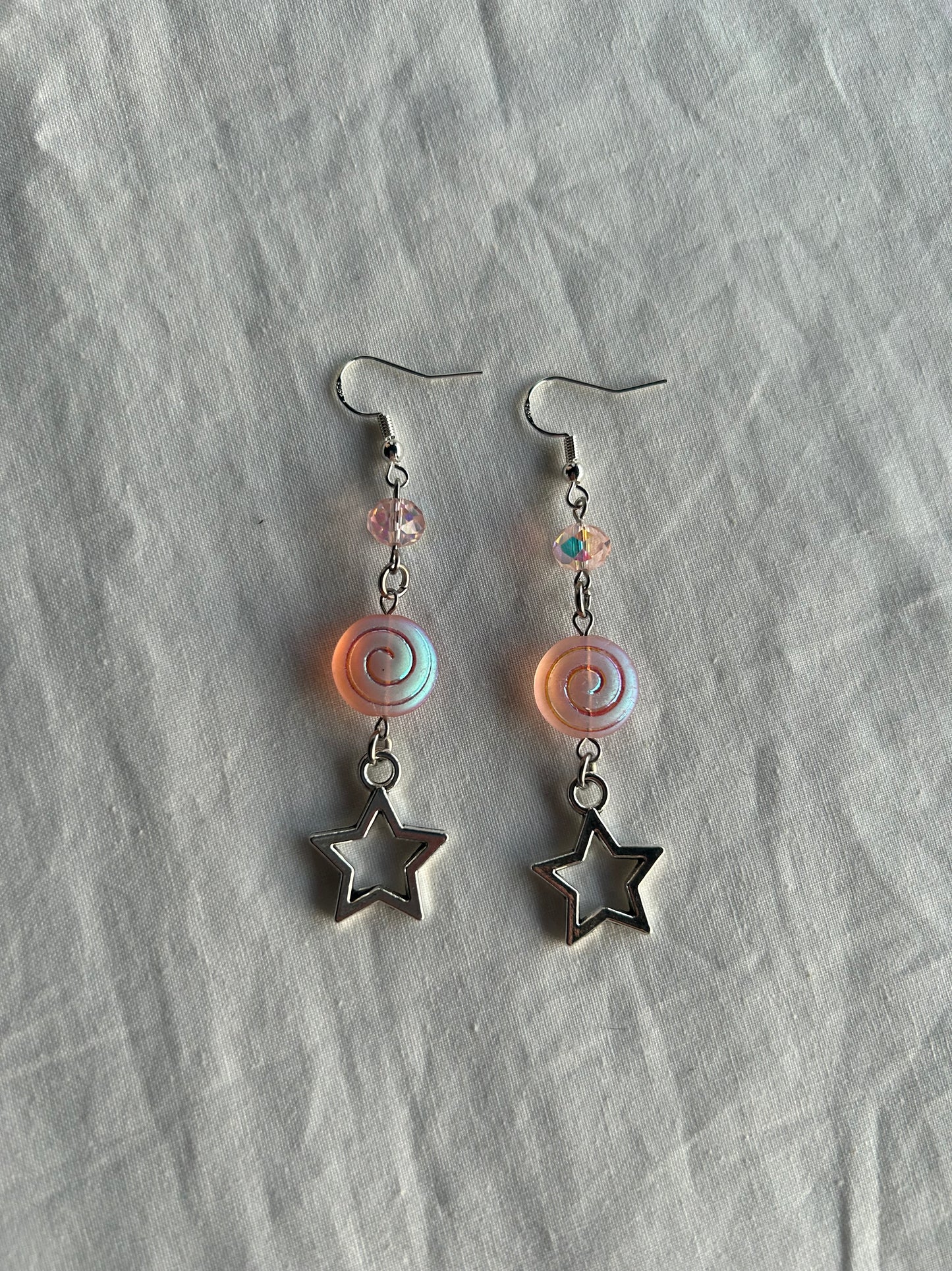 spiral star earrings