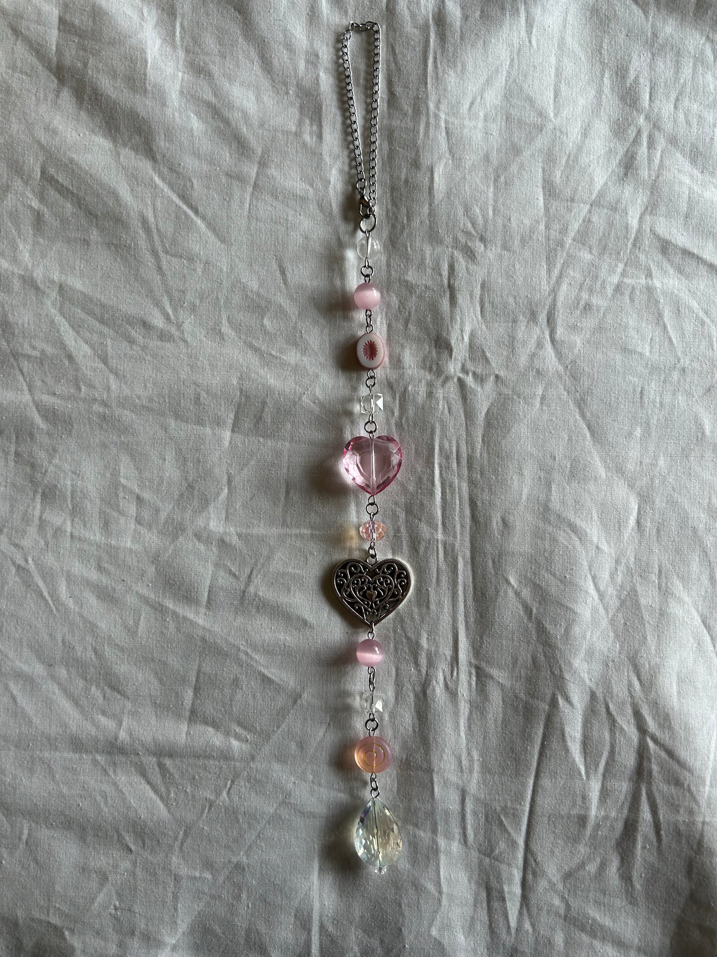 pink heart suncatcher