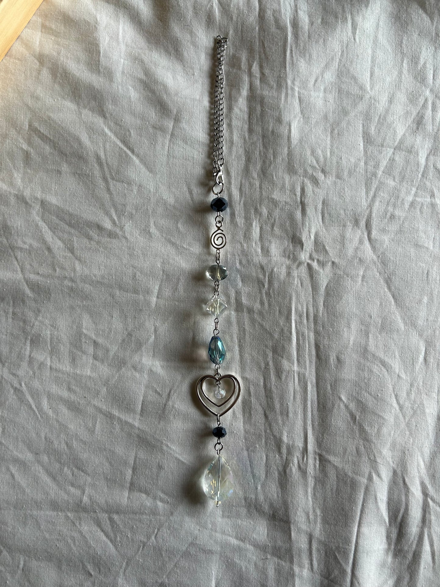 blue heart suncatcher