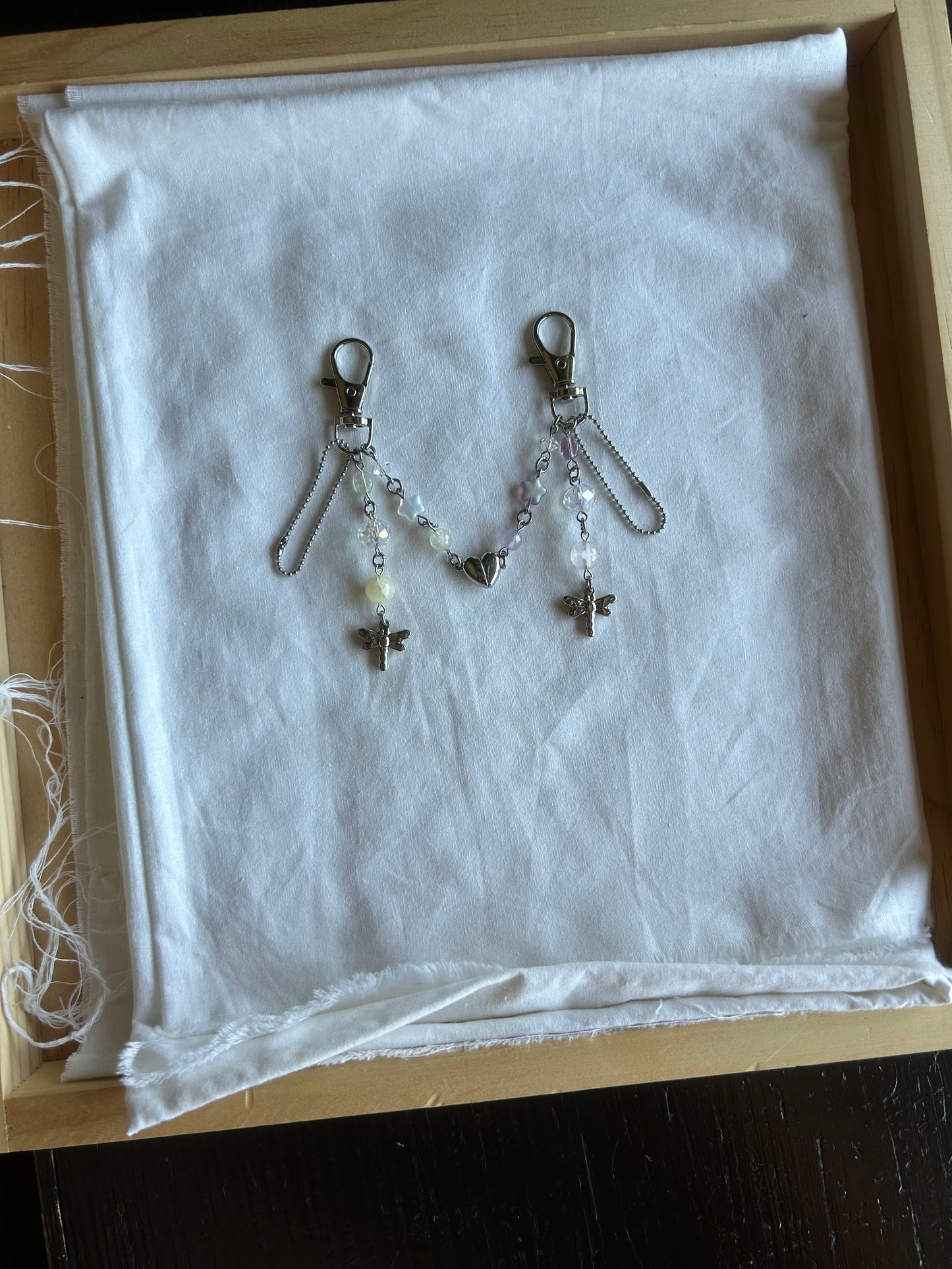 dragonfly matching keychains