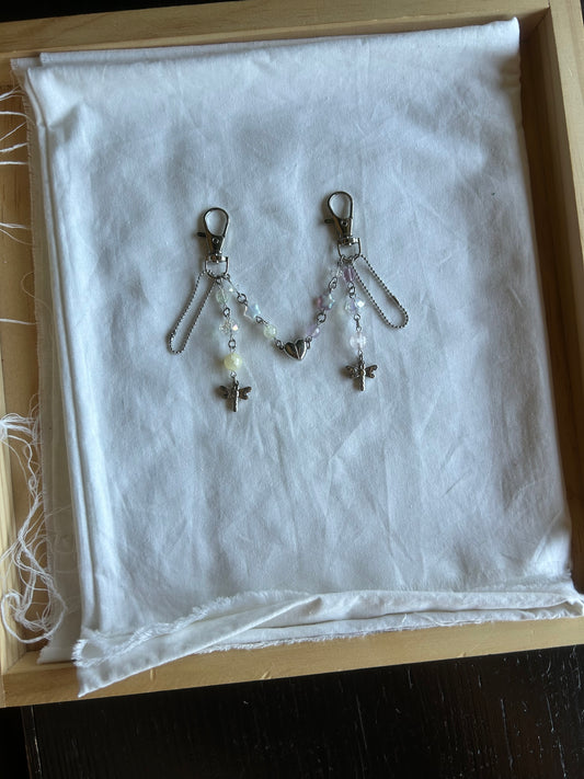 dragonfly matching keychains